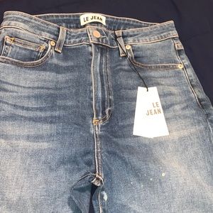 Blue jeans size 28 ankle length high rise